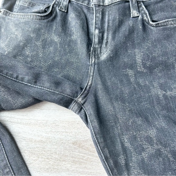 Current Elliott The Stiletto Highland Leopard in Black Ankle Jeans - Picture 7 of 13